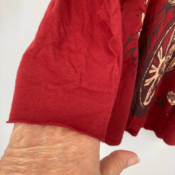 Key Closet Medusa Red Graphic Y2K Hooded V Neck Dress Large NWOT - Picture 9 of 11